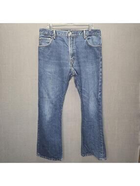 Levi's 517 Men’s Bootcut Jeans 36x30 Dark Wash Blue Denim Western 517-0216 VGC